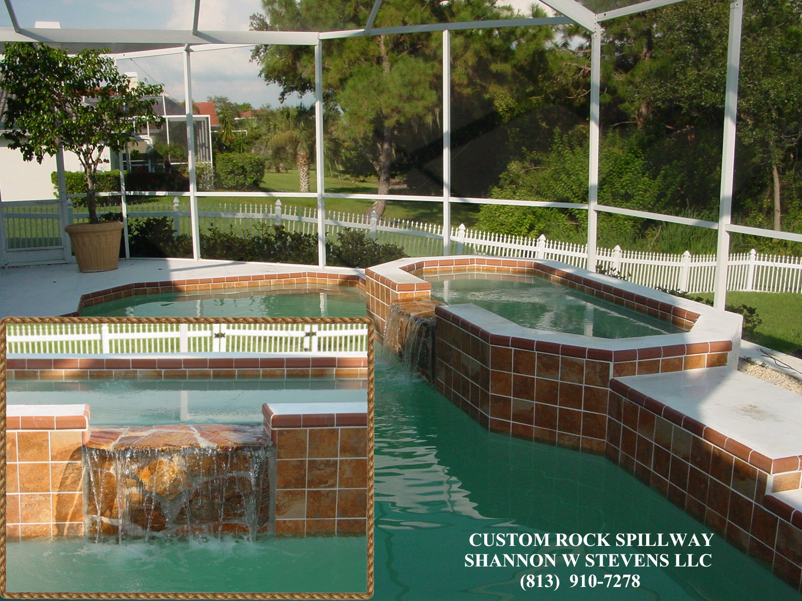 poolmaster swimming pool and spa waterfall fountain